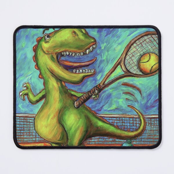 Item preview, Tennis Player T-Rex designed and sold by likbatonboot.