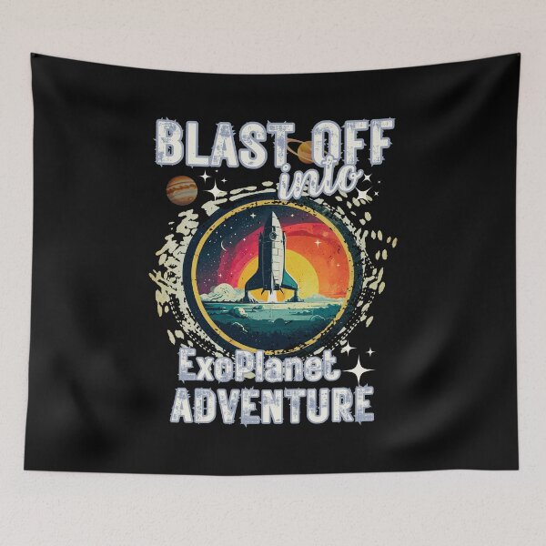 Item preview, BLAST OFF into EXOPLANET ADVENTURE space exploration astronomy lover physics enthusiast design designed and sold by Jt41.