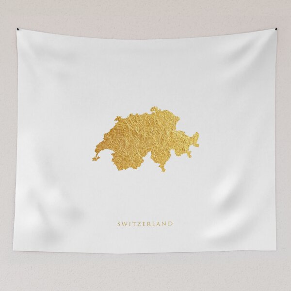Item preview, Switzerland Gold Map designed and sold by ArtPrints.
