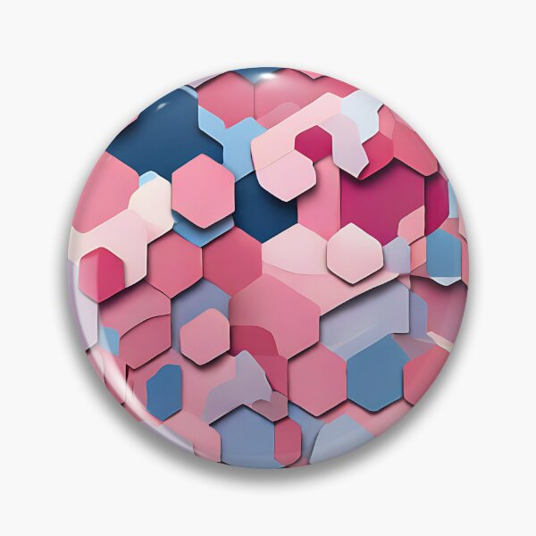 Item preview, Pastel pink and blue hexagons creating a soft, dreamy look designed and sold by Tchoice.