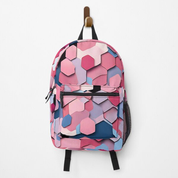 Item preview, Pastel pink and blue hexagons creating a soft, dreamy look designed and sold by Tchoice.