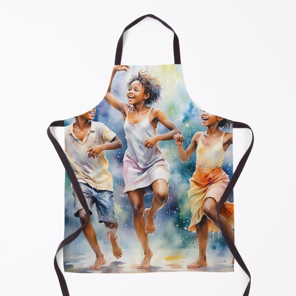 Item preview, Dancing African Children - Watercolor Art Design designed and sold by tarzbol.