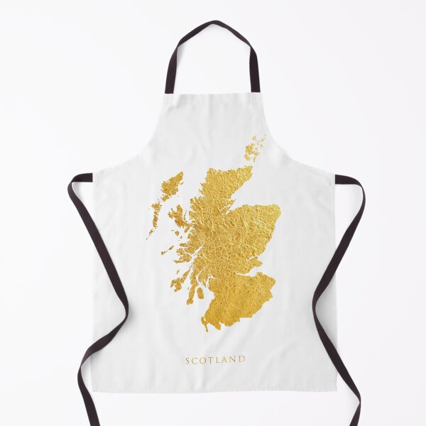 Item preview, Scotland Gold Map designed and sold by ArtPrints.