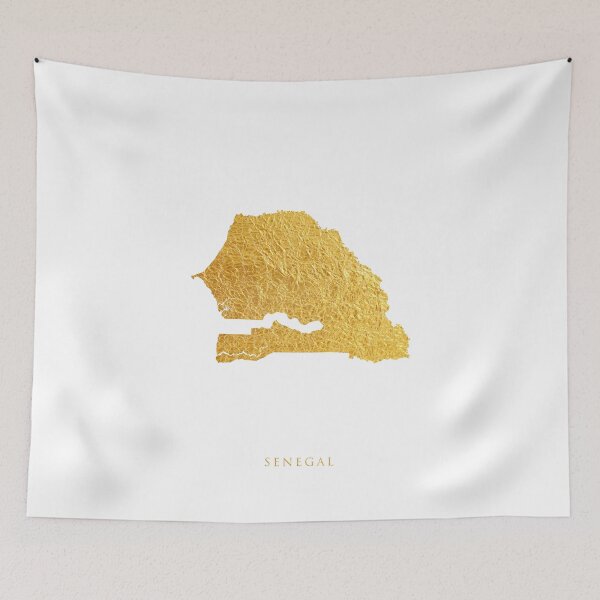 Item preview, Senegal Gold Map designed and sold by ArtPrints.