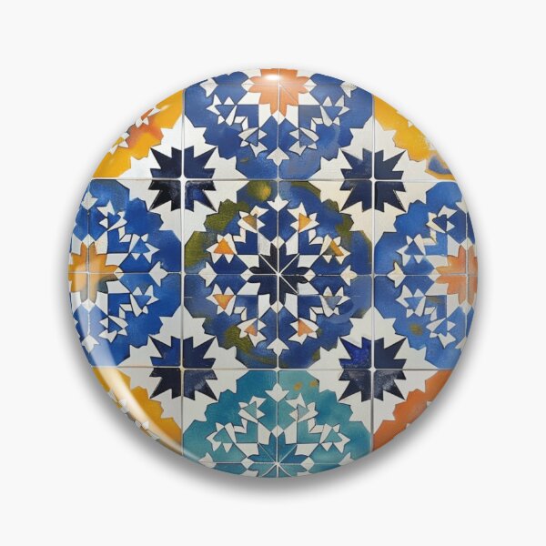 Item preview, Moroccan tile Arabesque Islamic Geometric Pattern designed and sold by ZamZamDesign.