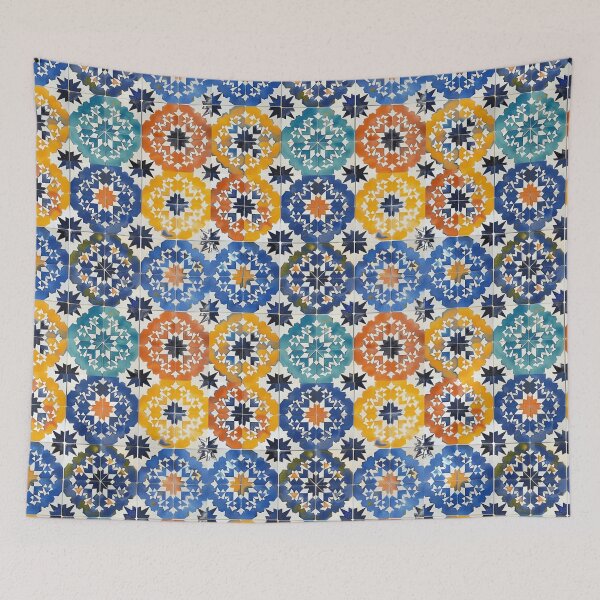Item preview, Moroccan tile Arabesque Islamic Geometric Pattern designed and sold by ZamZamDesign.