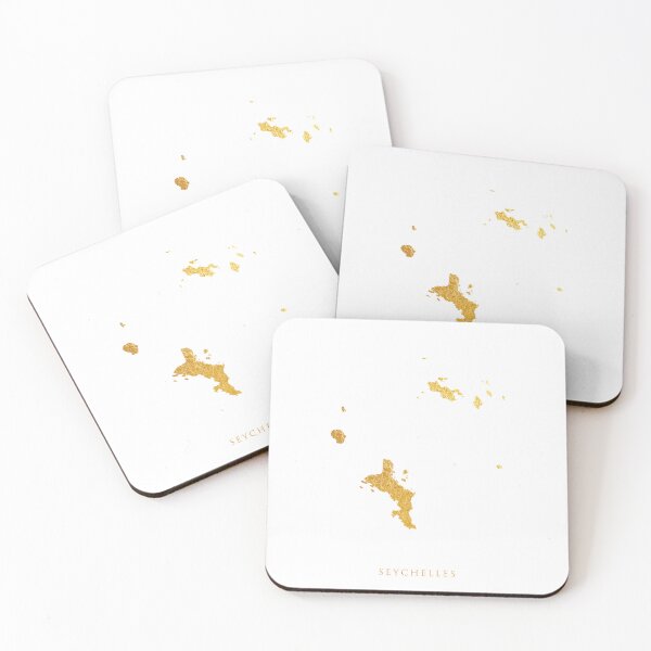Item preview, Seychelles Gold Map designed and sold by ArtPrints.