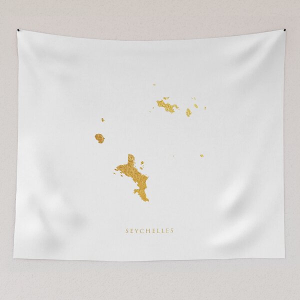 Item preview, Seychelles Gold Map designed and sold by ArtPrints.