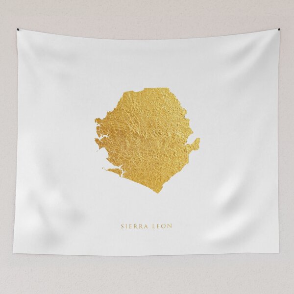 Item preview, Sierra Leon Gold Map designed and sold by ArtPrints.