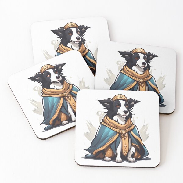 Item preview, Wizard Border Collie: Magical Canine Scholar designed and sold by CrownedCanvas.