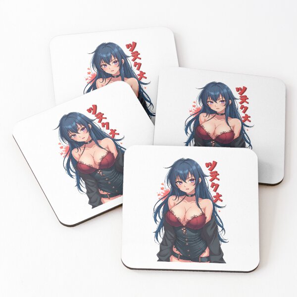 Item preview, Elegant Blue-Haired Anime Waifu | Lace Top & Seductive Gaze | Japanese Manga Art designed and sold by Anime Shape.