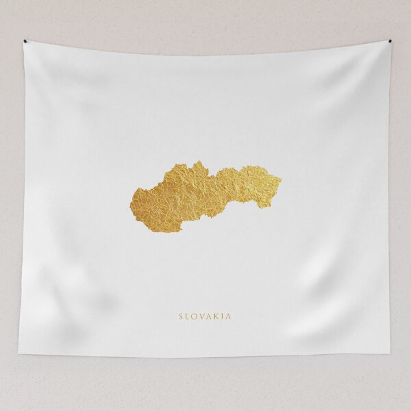 Item preview, Slovakia Gold Map designed and sold by ArtPrints.