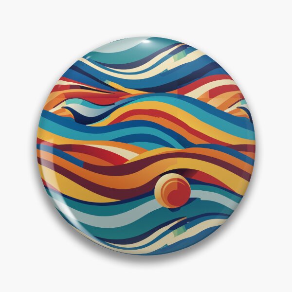 Item preview, Vibrant Rhythmic Waves designed and sold by Susacha.