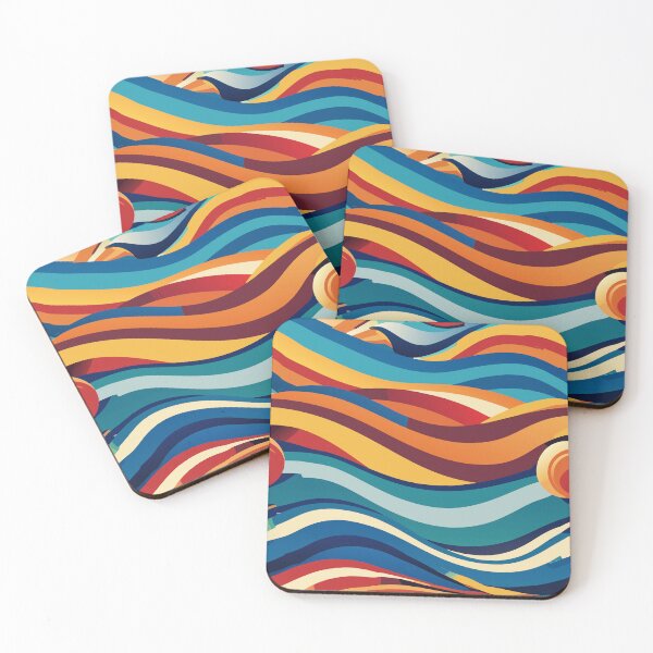 Item preview, Vibrant Rhythmic Waves designed and sold by Susacha.