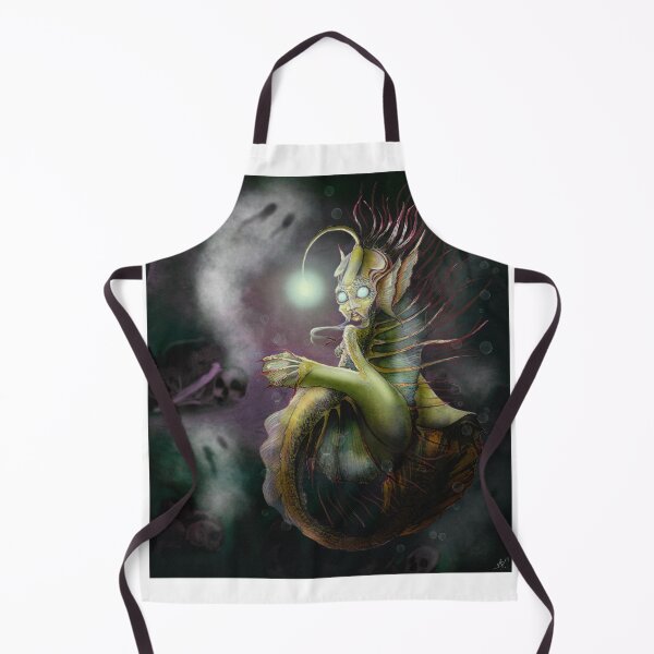 Item preview, Spooky startled deep sea mermaid designed and sold by SaskiaFranken.