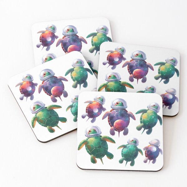 Item preview, Space Turtles Sticker Design designed and sold by Zatch-Bell.