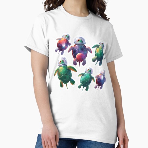 Item preview, Space Turtles Sticker Design designed and sold by Zatch-Bell.