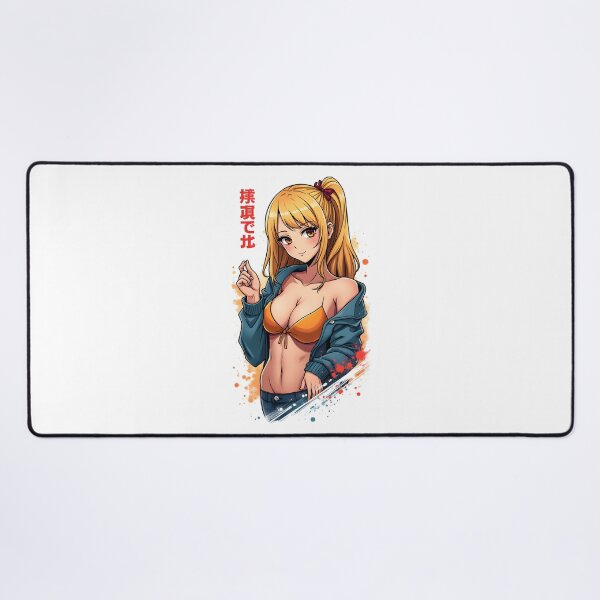 Item preview, Playful Blonde Anime Waifu | Crop Top & Flirty Expression | Japanese Manga Style designed and sold by Anime Shape.