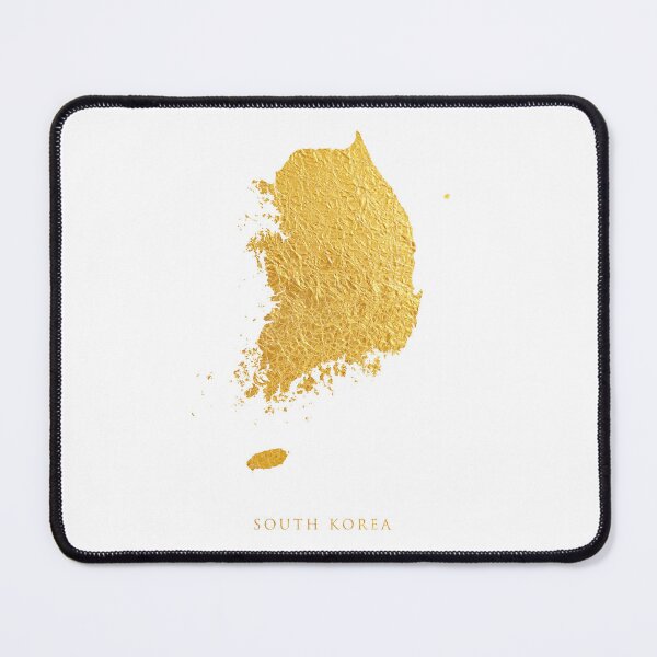 Item preview, South Korea Gold Map designed and sold by ArtPrints.
