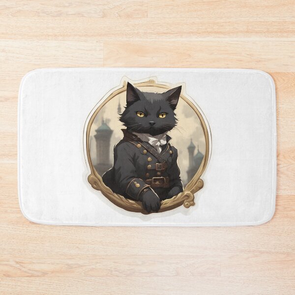 Item preview, Steampunk Cat Officer - Demure Feline Gentleman Portrait designed and sold by CrownedCanvas.