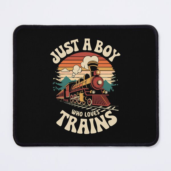 Item preview, Just A Boy Who Loves Trains Railroad Lovers Train Spotter designed and sold by Rafał Gierok.