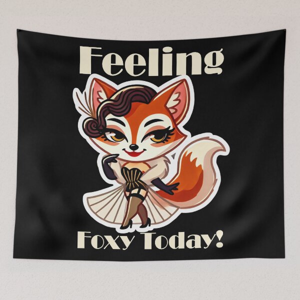 Item preview,  Feeling Foxy Retro Design by LaLi Designs - Playful and Stylish Fox Art designed and sold by LaLi-Designs.