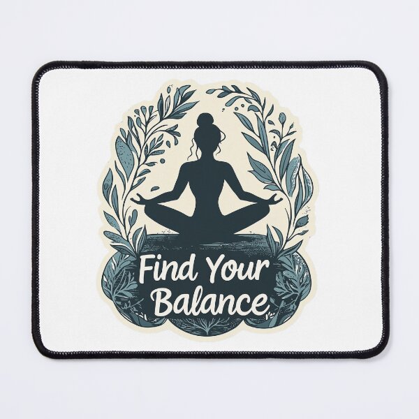 Item preview, Vintage Find Your Balance Yoga Pose Sticker designed and sold by Liseri.
