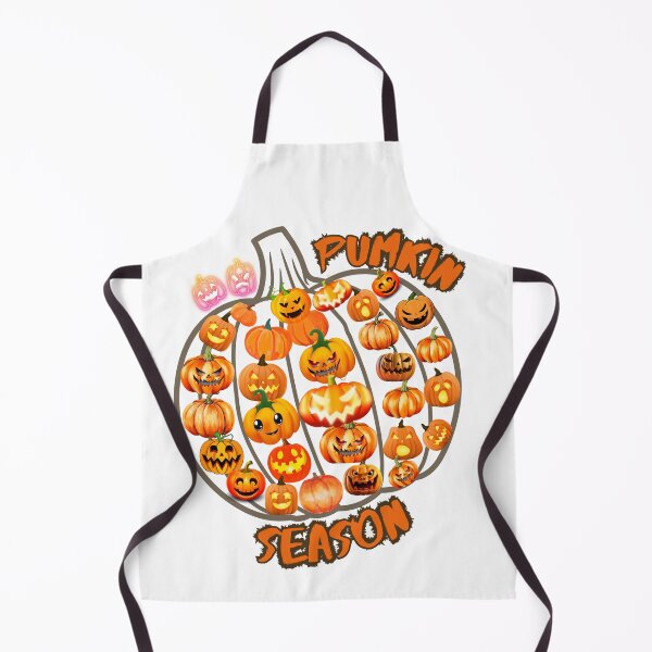 Aperçu de l'œuvre T-shirt de la saison des citrouilles pour la saison d'Halloween créée et vendue par Chic Threads Shop.