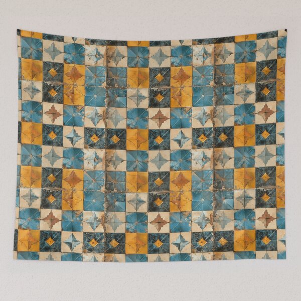 Item preview, Moroccan tile Arabesque Islamic Geometric Pattern designed and sold by ZamZamDesign.