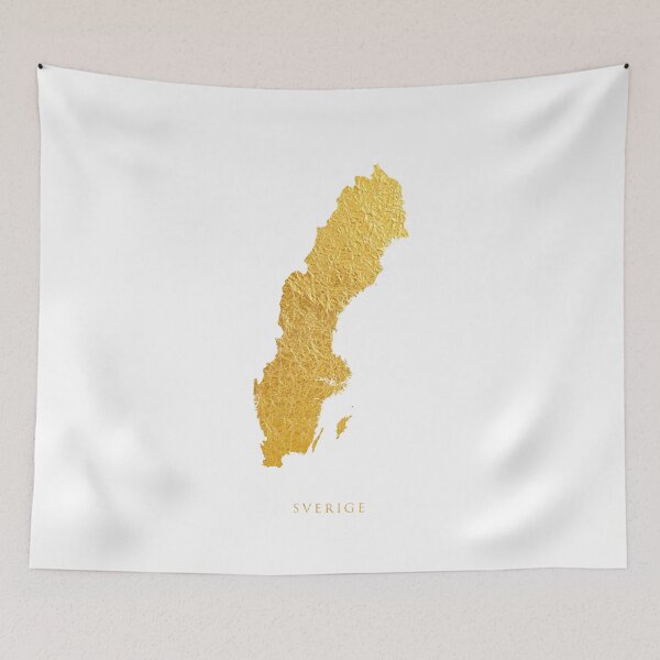 Item preview, Sverige Gold Map designed and sold by ArtPrints.