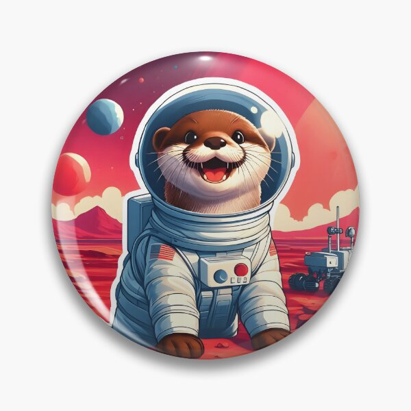 Item preview, Space Otter Sticker Design designed and sold by Zatch-Bell.