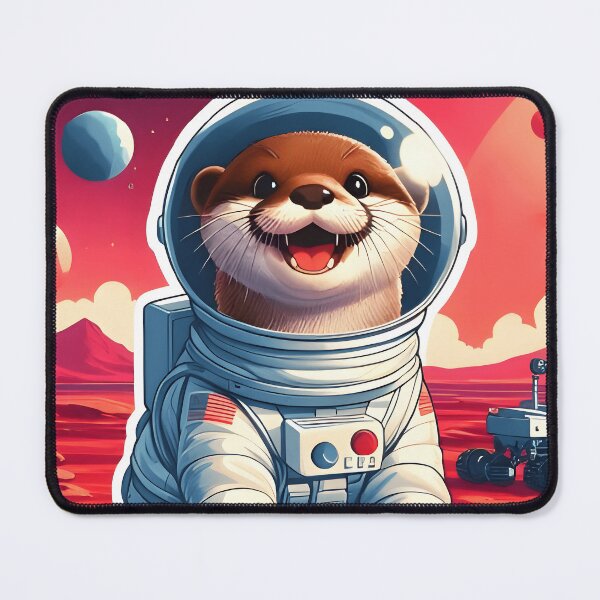 Item preview, Space Otter Sticker Design designed and sold by Zatch-Bell.