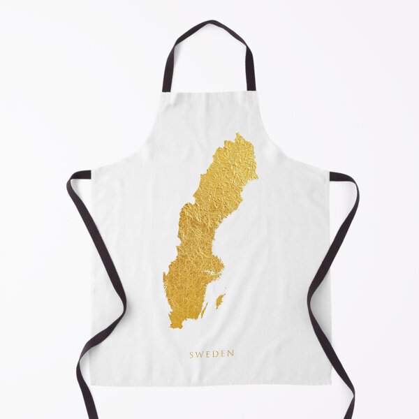 Item preview, Sweden Gold Map designed and sold by ArtPrints.