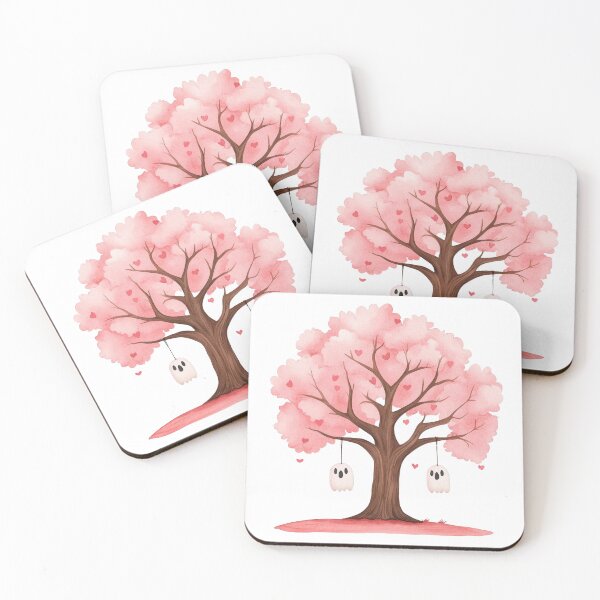 Item preview, Cherry Blossom Tree with Hanging Ghosts designed and sold by WPCreator.