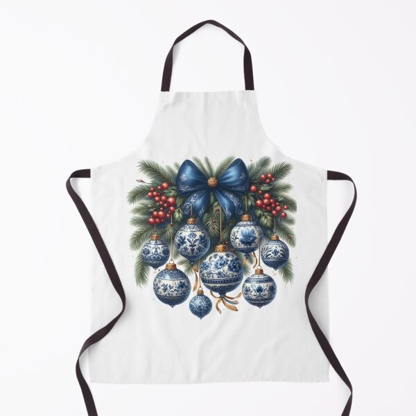 Item preview, Blue Chinoiserie Christmas designed and sold by svarupa.