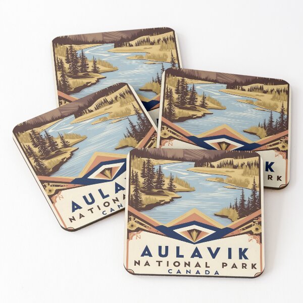 Item preview, Aulavik National Park Canada Vintage Travel Tourism  designed and sold by TravelersGems.