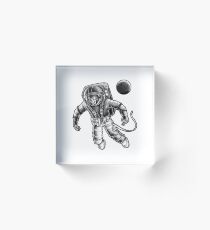 Astronaut Dead in space Acrylic Block