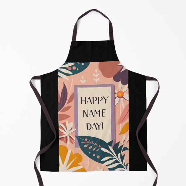 Item preview, Wishing Happy Name Day with minimalist boho floral designed and sold by EmeraldeaArt.