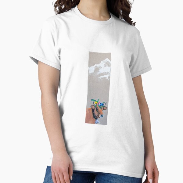 Item preview, Désalpe Cow And Snowy Peaks designed and sold by LucyEShaw.
