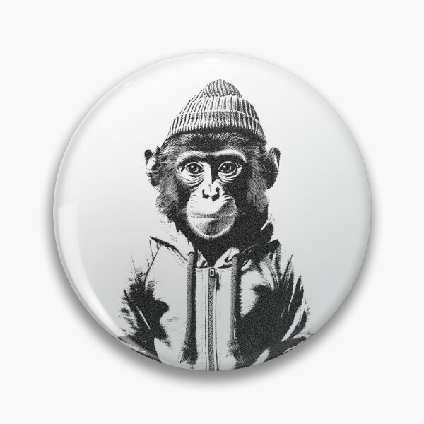 Item preview, Cool Monkey In A Beanie Hat designed and sold by griceyvisuals.