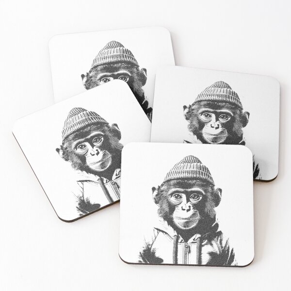 Item preview, Cool Monkey In A Beanie Hat designed and sold by griceyvisuals.