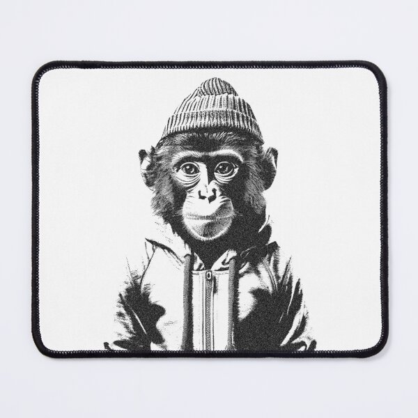 Item preview, Cool Monkey In A Beanie Hat designed and sold by griceyvisuals.