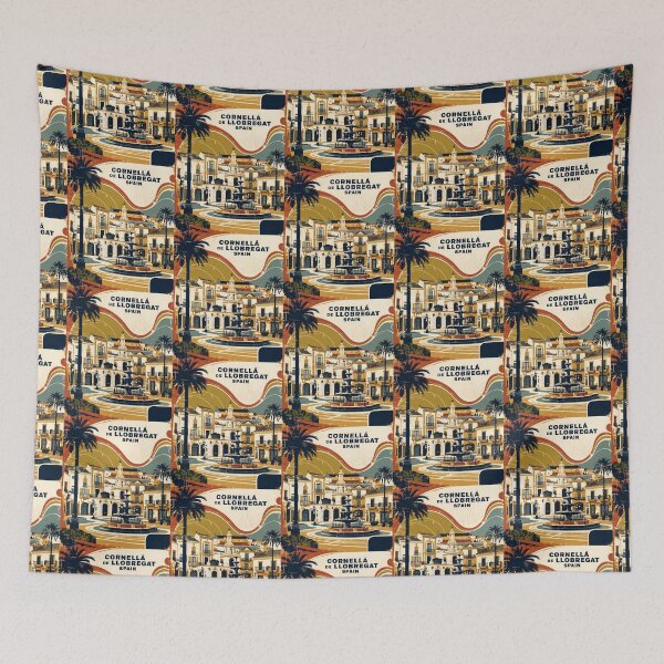Item preview, Cornella de Llobregat Spain Vintage Travel Tourism designed and sold by TravelersGems.