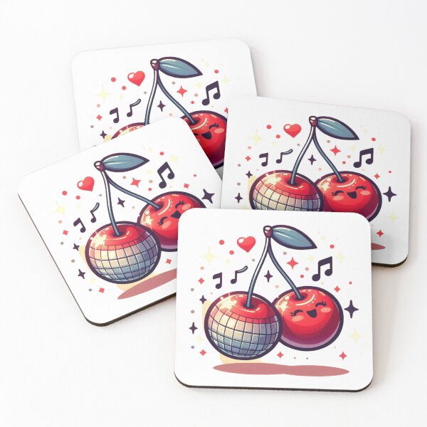 Item preview, Disco Ball Cherries - Cool Cartoon Style designed and sold by cami gallo.