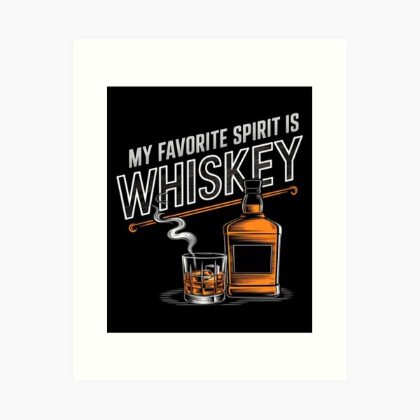 Item preview, My favorite Spirit is Whiskey designed and sold by BayBoutique.