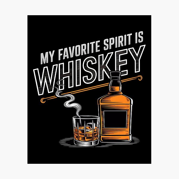 Item preview, My favorite Spirit is Whiskey designed and sold by BayBoutique.