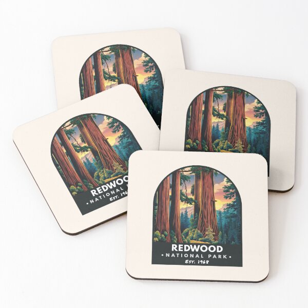 Item preview, Redwood National Park, Vintage travel designed and sold by PinkandP.