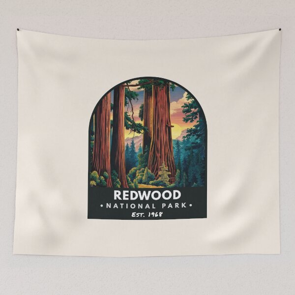 Item preview, Redwood National Park, Vintage travel designed and sold by PinkandP.