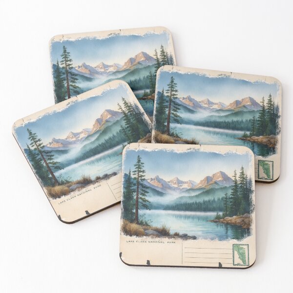 Item preview, Lake Clark National Park Postcard Vintage Retro Travel designed and sold by TravelPostcardGems.