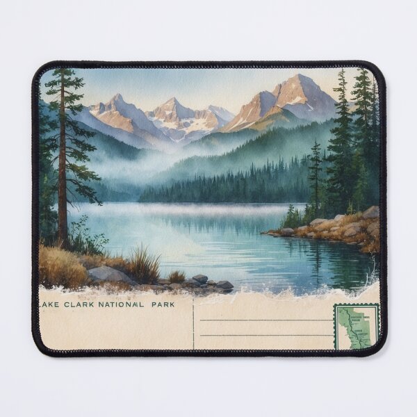 Item preview, Lake Clark National Park Postcard Vintage Retro Travel designed and sold by TravelPostcardGems.
